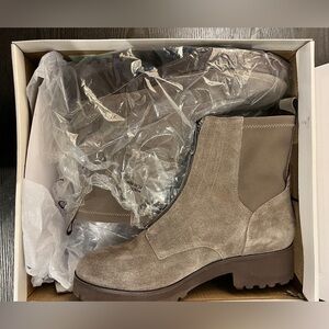Sale $20.      Style & CO Ankle Bootie. Taupe. Very comfortable and trendy!